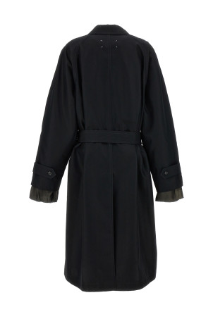 Довгий однобортний тренч Чорний MAISON MARGIELA (S50AH0132S54694900) Довгий однобортний тренч Чорний MAISON MARGIELA (S50AH0132S54694900)