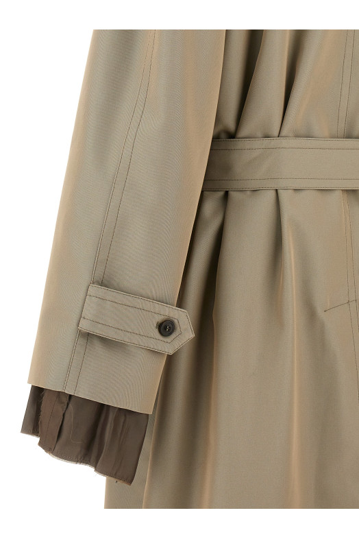 Long single-breasted trench coat Beige Long single-breasted trench coat Beige