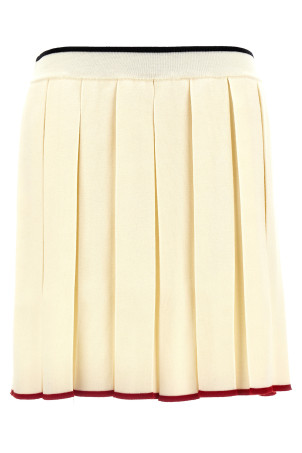 Трикотажная юбка в складку Белая THOM BROWNE (FKK132BY1037100) Трикотажная юбка в складку Белая THOM BROWNE (FKK132BY1037100)