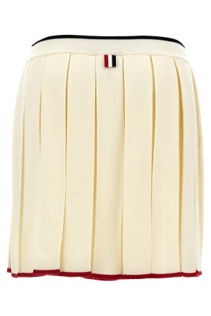 Трикотажная юбка в складку Белая THOM BROWNE (FKK132BY1037100) Трикотажная юбка в складку Белая THOM BROWNE (FKK132BY1037100)