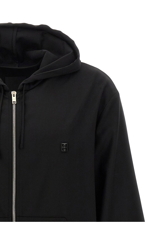 Вязаный худи из шерсти Черный GIVENCHY (BM017T1558001) Вязаный худи из шерсти Черный GIVENCHY (BM017T1558001)