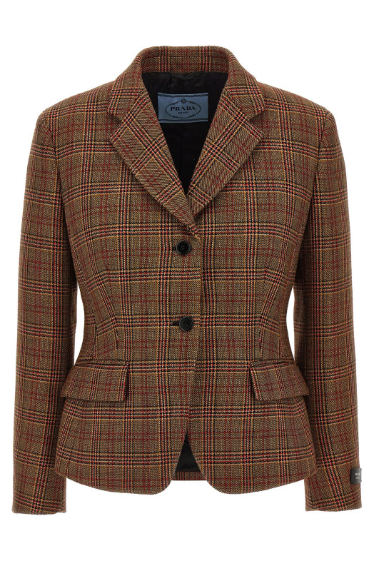 Блейзер Prince of Wales, многоцветный PRADA (P582OESOOO15GCF0011) Блейзер Prince of Wales, многоцветный PRADA (P582OESOOO15GCF0011)