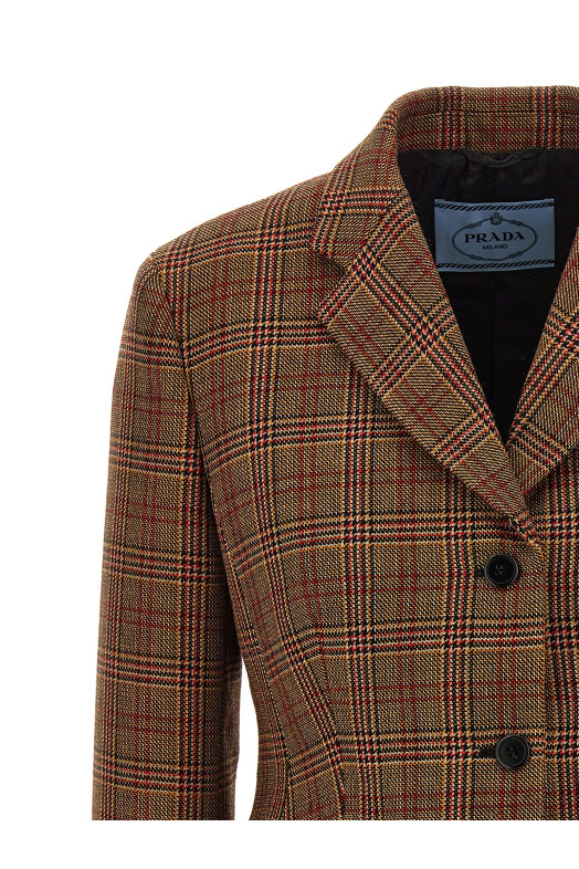 Блейзер Prince of Wales, многоцветный PRADA (P582OESOOO15GCF0011) Блейзер Prince of Wales, многоцветный PRADA (P582OESOOO15GCF0011)