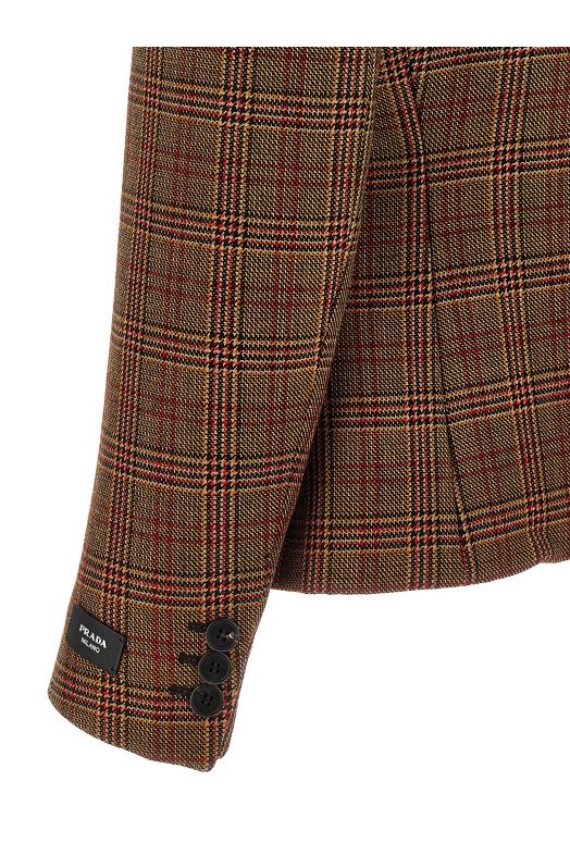 Блейзер Prince of Wales, многоцветный PRADA (P582OESOOO15GCF0011) Блейзер Prince of Wales, многоцветный PRADA (P582OESOOO15GCF0011)