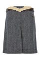 Striped wool skirt Gray Striped wool skirt Gray