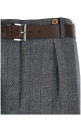 Striped wool skirt Gray Striped wool skirt Gray
