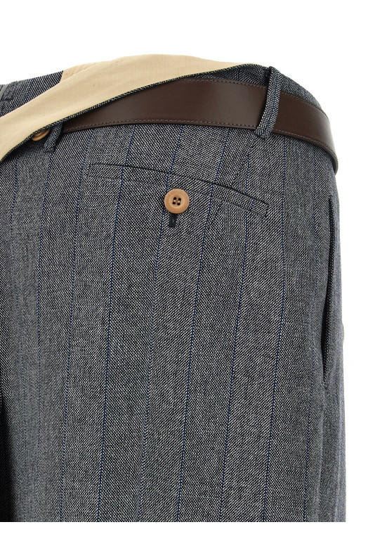 Striped wool skirt Gray Striped wool skirt Gray