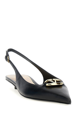 Valentino Garavani 'VLogo' slingback Black