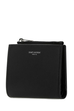 Black leather wallet Black SAINT LAURENT (575789BTY0N)