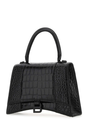 Black leather Hourglass handbag Black BALENCIAGA (6196681LR67) Black leather Hourglass handbag Black BALENCIAGA (6196681LR67)