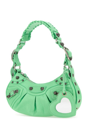 М'ятно-зелена шкіряна сумка через плече Le Cagole XS BALENCIAGA (6713091VG9Y) М'ятно-зелена шкіряна сумка через плече Le Cagole XS BALENCIAGA (6713091VG9Y)