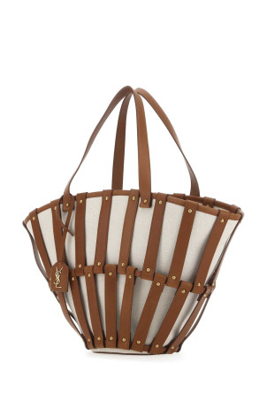 Двухцветная сумка Beatrix из канваса и кожи среднего размера SAINT LAURENT (70739695G3W) Двухцветная сумка Beatrix из канваса и кожи среднего размера SAINT LAURENT (70739695G3W)