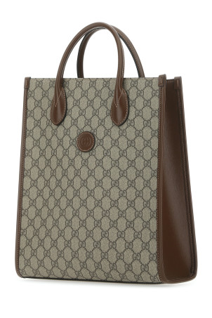 GG Supreme тканевая и кожаная сумка GUCCI (72330892THG) GG Supreme тканевая и кожаная сумка GUCCI (72330892THG)