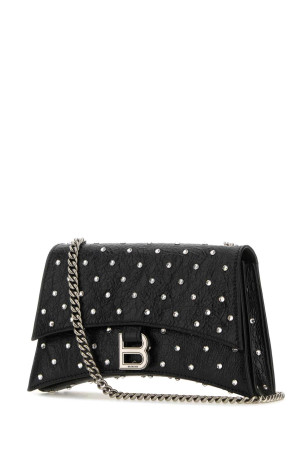 Black leather Crush XS shoulder bag Black BALENCIAGA (7360162AAWS) Black leather Crush XS shoulder bag Black BALENCIAGA (7360162AAWS)