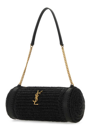Черная сумка через плечо Cassandre из рафии и кожи Черный SAINT LAURENT (744504GAABN) Черная сумка через плечо Cassandre из рафии и кожи Черный SAINT LAURENT (744504GAABN)