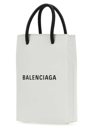 Чехол для телефона из белой кожи BALENCIAGA (7577730AI2N)