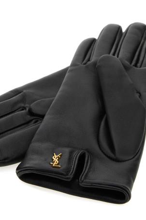Чорні шкіряні рукавички Cassandre SAINT LAURENT (7603413YO68) Чорні шкіряні рукавички Cassandre SAINT LAURENT (7603413YO68)