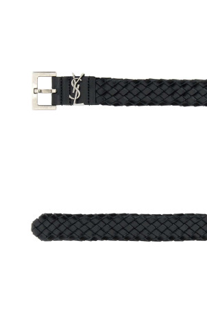 Черный кожаный ремень Cassandre Черный SAINT LAURENT (777315AAC78) Черный кожаный ремень Cassandre Черный SAINT LAURENT (777315AAC78)