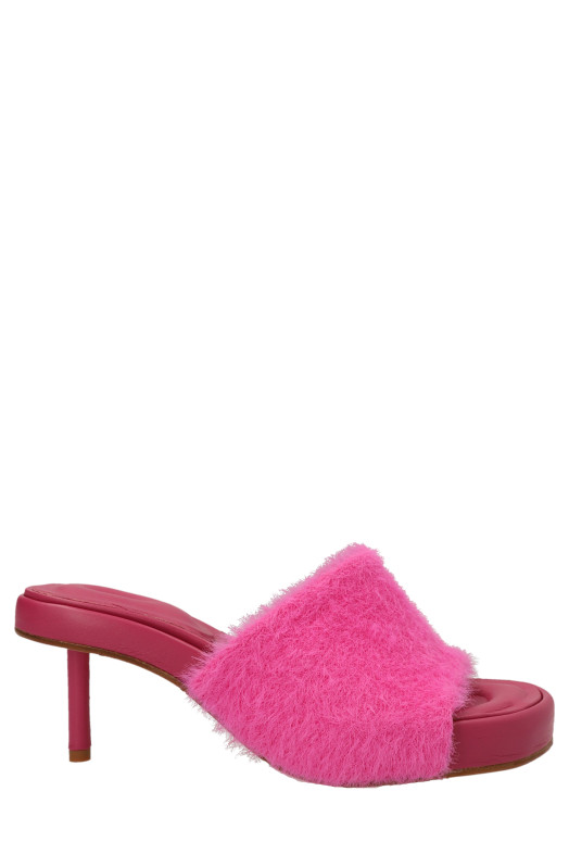 Глиняні капці Фуксія JACQUEMUS (223FO0352390PINK)