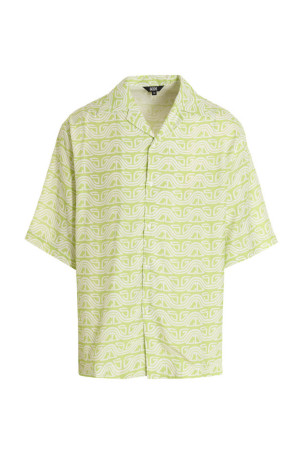 Футболка с волнистым логотипом Зеленая GCDS (SS23M24072351)