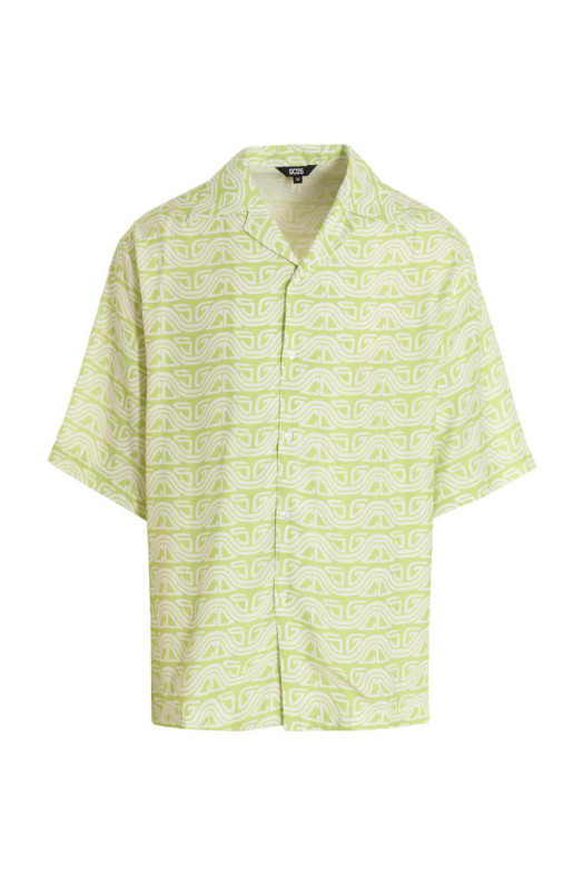 Футболка з хвилястим логотипом Зелена GCDS (SS23M24072351)