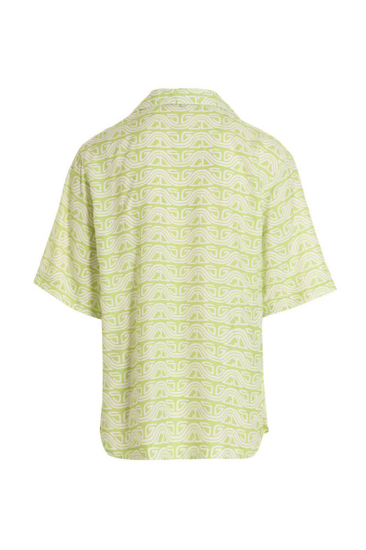 Футболка з хвилястим логотипом Зелена GCDS (SS23M24072351)