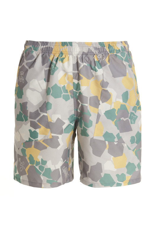 Печатные пляжные шорты Разноцветные OBJECTS IV LIFE (OBJ00230714YELCAM)