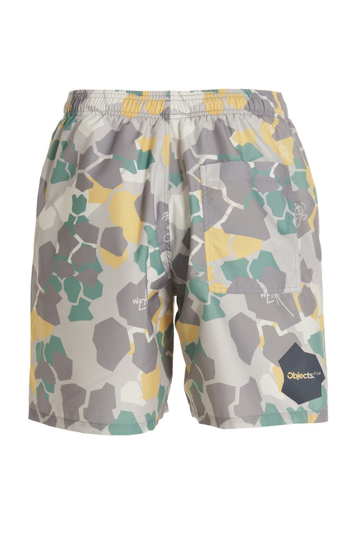 Печатные пляжные шорты Разноцветные OBJECTS IV LIFE (OBJ00230714YELCAM)