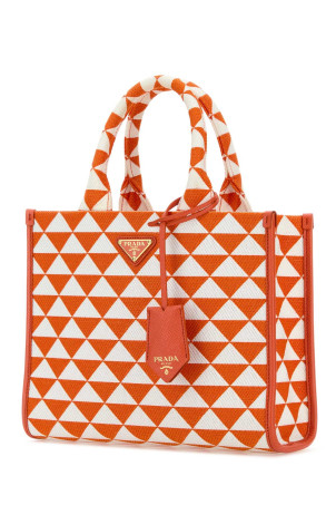 Вишита тканина, невелика сумка для покупок Symbole PRADA (1BA354VOOM2FKL) Вишита тканина, невелика сумка для покупок Symbole PRADA (1BA354VOOM2FKL)