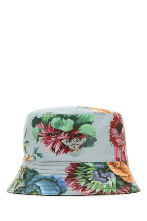 Printed cotton bucket hat PRADA (1HC1372C1V) Printed cotton bucket hat PRADA (1HC1372C1V)