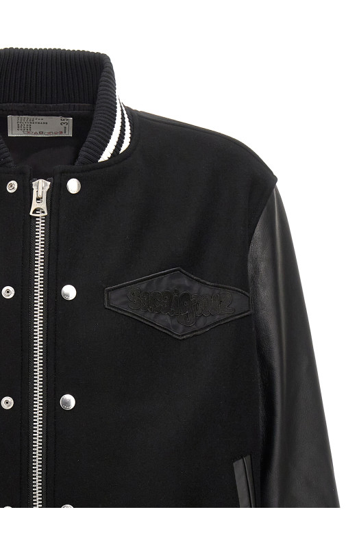 Чорний бомбер Sacai Gonz Чорний бомбер Sacai Gonz