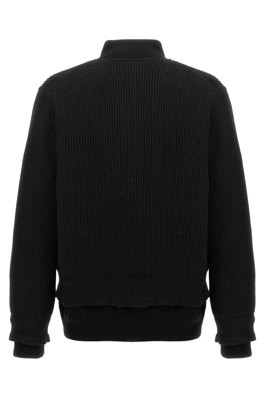 Кардиган з нейлоновими вставками Чорний SACAI (2403452M001) Кардиган з нейлоновими вставками Чорний SACAI (2403452M001)