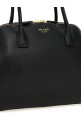 Medium leather shopping bag Black Medium leather shopping bag Black