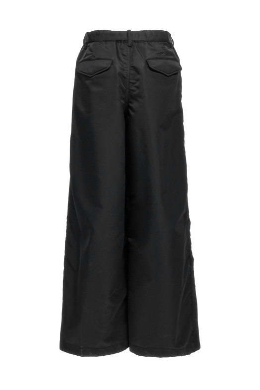 Nylon twill pants Black Nylon twill pants Black