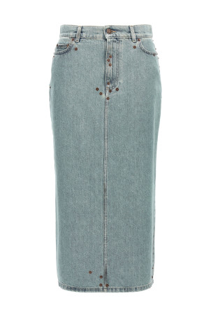 Rivets denim skirt BLUE Rivets denim skirt BLUE