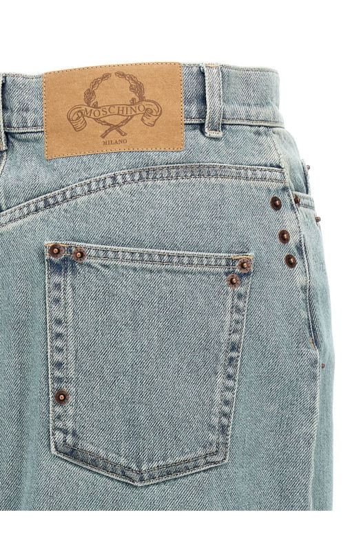 Rivets denim skirt BLUE