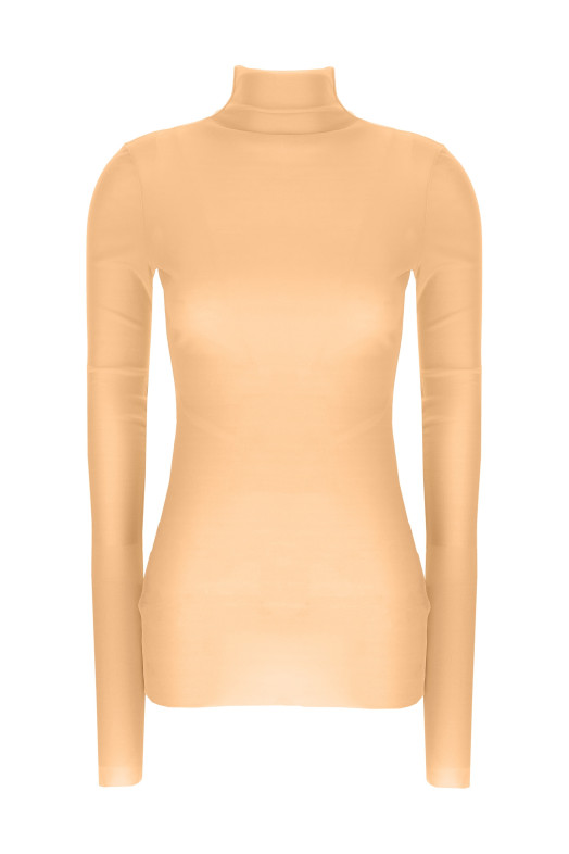 Silk turtleneck top Pink Silk turtleneck top Pink