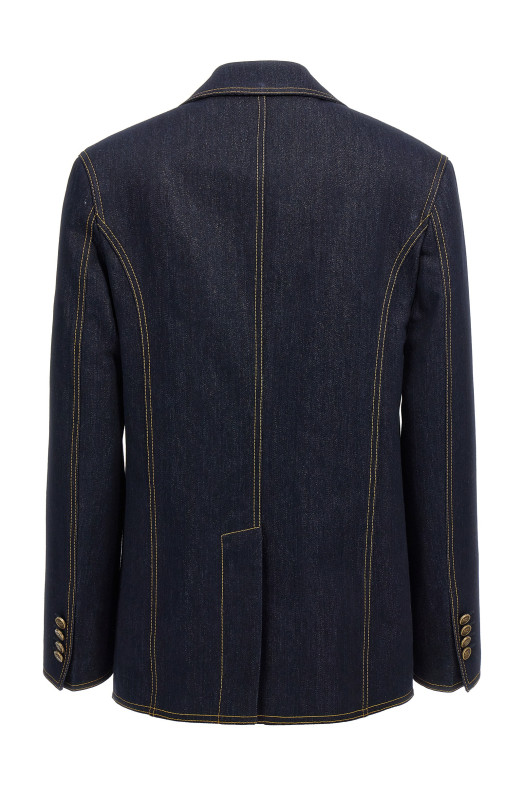 Single-breasted denim blazer Blue Single-breasted denim blazer Blue