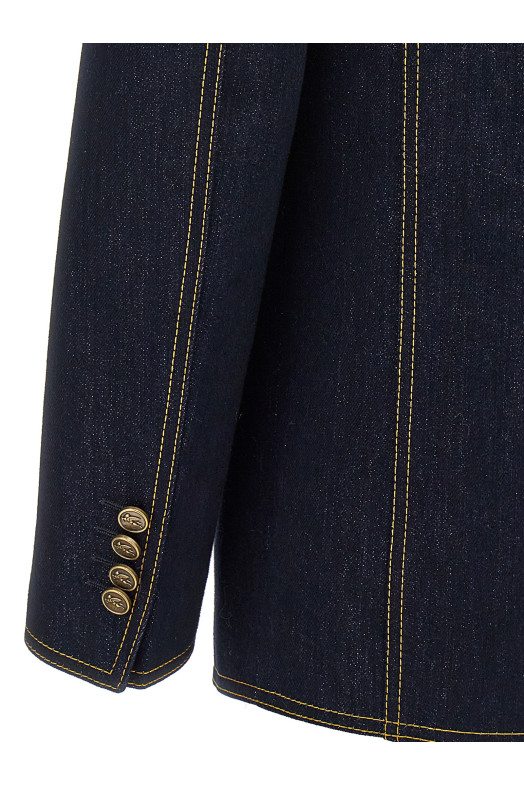 Single-breasted denim blazer Blue Single-breasted denim blazer Blue