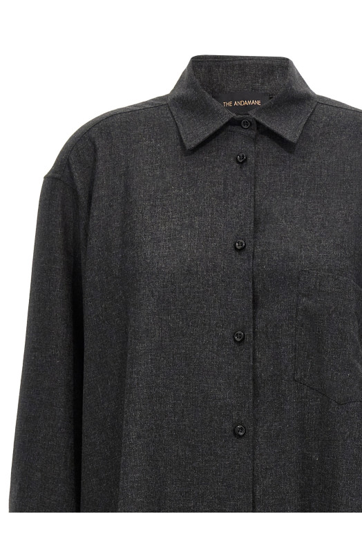 Рубашка «New Georgiana» Серая (T160901BTNW045GREYMELANGE) Рубашка «New Georgiana» Серая (T160901BTNW045GREYMELANGE)