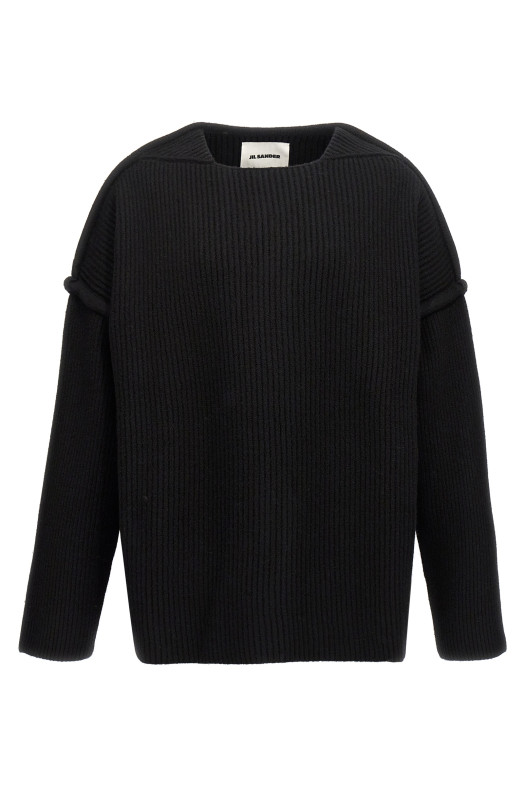 Светр з геометричним вирізом Чорний JIL SANDER (J21GP0153J14747001) Светр з геометричним вирізом Чорний JIL SANDER (J21GP0153J14747001)