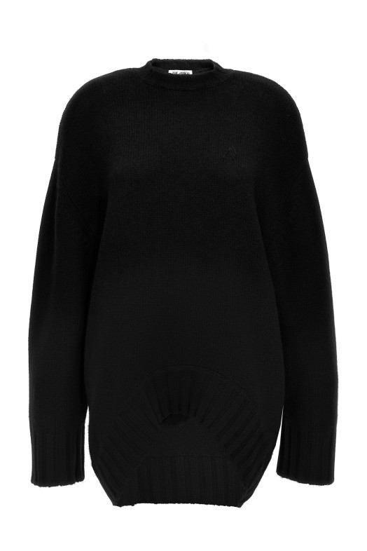 Свободное трикотажное платье Черное THE ATTICO (248WCA360KW046100) Свободное трикотажное платье Черное THE ATTICO (248WCA360KW046100)