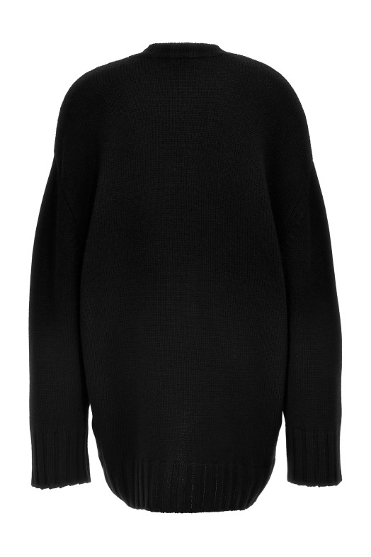 Свободное трикотажное платье Черное THE ATTICO (248WCA360KW046100) Свободное трикотажное платье Черное THE ATTICO (248WCA360KW046100)