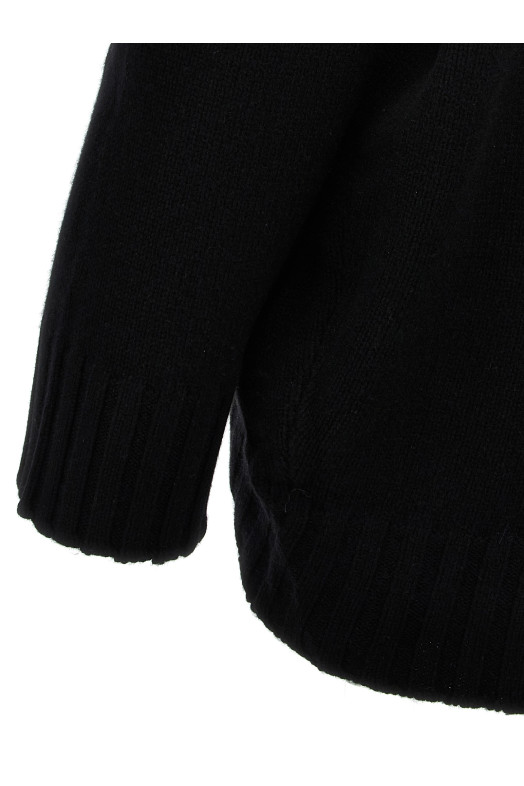 Свободное трикотажное платье Черное THE ATTICO (248WCA360KW046100) Свободное трикотажное платье Черное THE ATTICO (248WCA360KW046100)