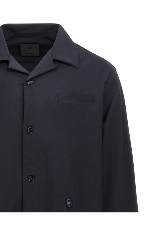 Рубашка с логотипом Blue GIVENCHY (BM610714PY403) Рубашка с логотипом Blue GIVENCHY (BM610714PY403)