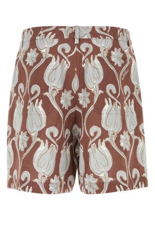 Printed linen bermuda shorts VALENTINO GARAVANI (5V3RDD12AD7) Printed linen bermuda shorts VALENTINO GARAVANI (5V3RDD12AD7)