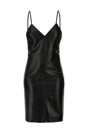 Leather slip dress Black Leather slip dress Black