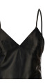Leather slip dress Black Leather slip dress Black