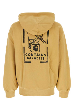 Художественный свитшот с капюшоном из хлопка цвета горчицы CARHARTT WIP (I033621) Художественный свитшот с капюшоном из хлопка цвета горчицы CARHARTT WIP (I033621)