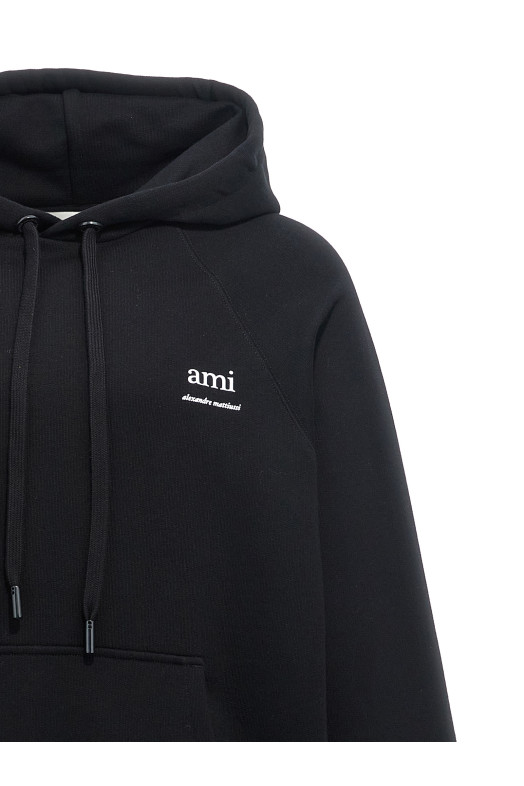 Толстовка с капюшоном «Ami AM» Черный (USW224747001) Толстовка с капюшоном «Ami AM» Черный (USW224747001)